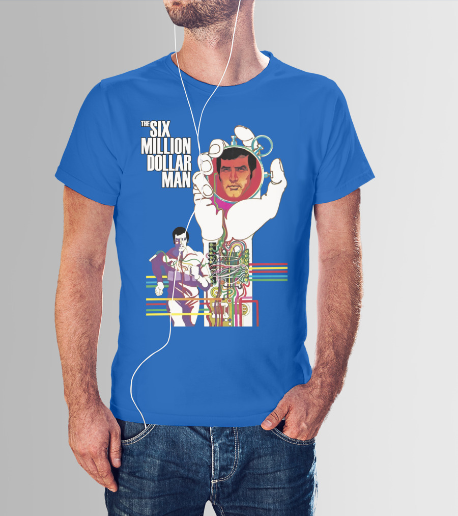 The Six Million Dollar Man Bionic Circuitry Action Hero T-Shirt