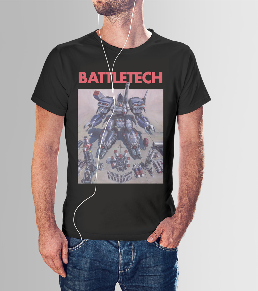 BATTLETECH Mech Assembly Scene T-Shirt
