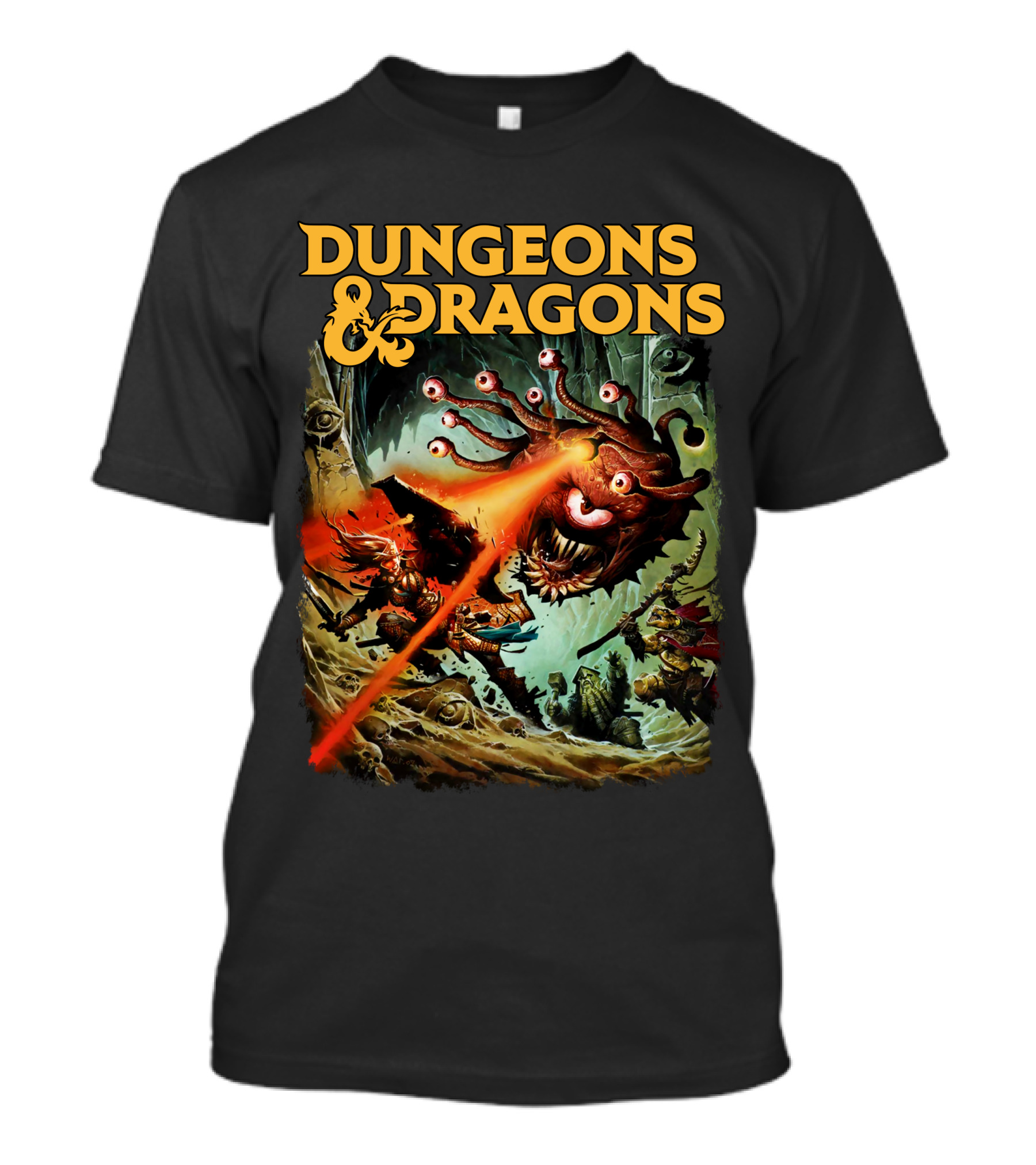 Dungeons And Dragons Beholder Battle Scene T-Shirt