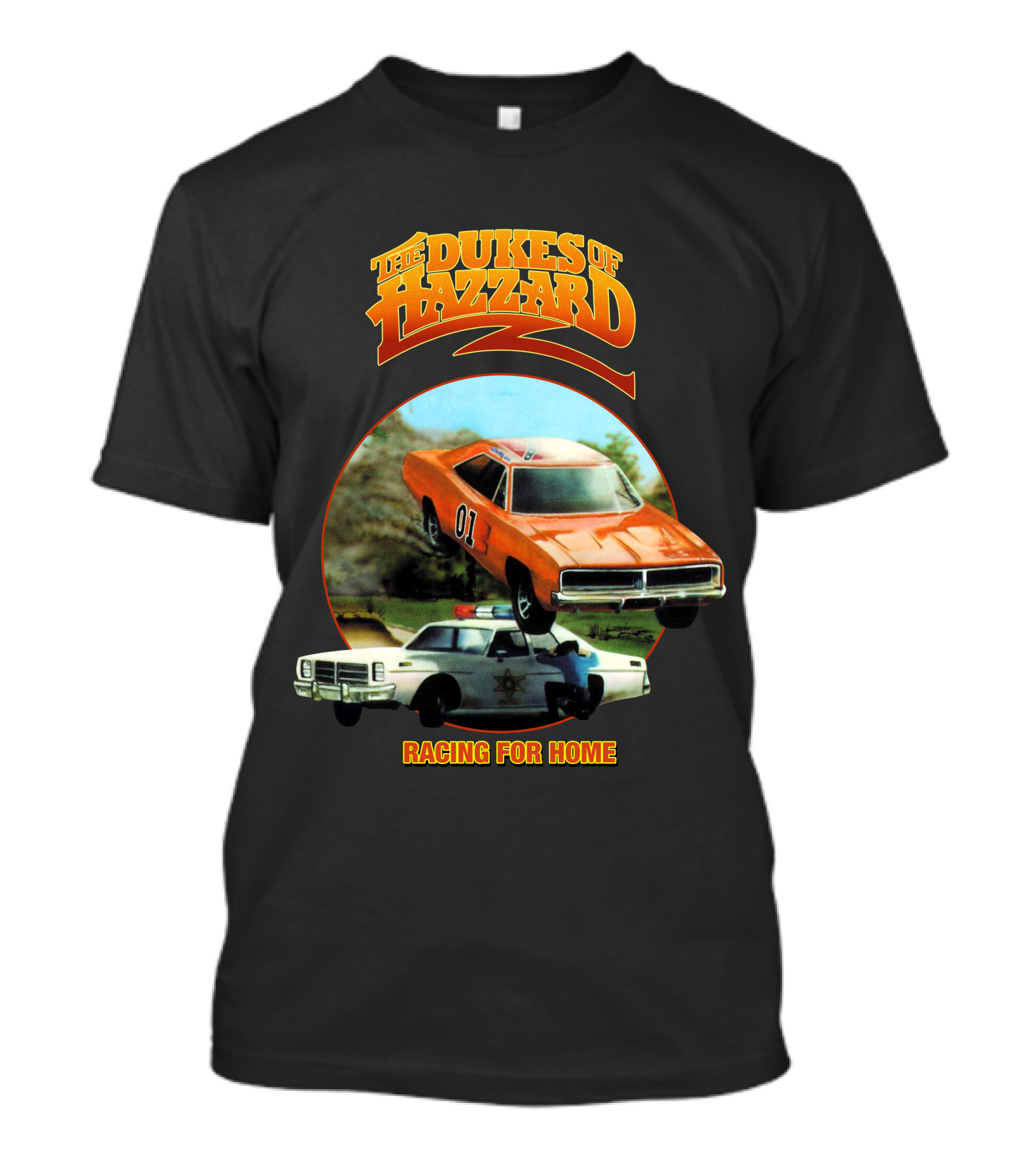 The Dukes Of Hazzard 01 General Lee Raging For Home T-Shirt