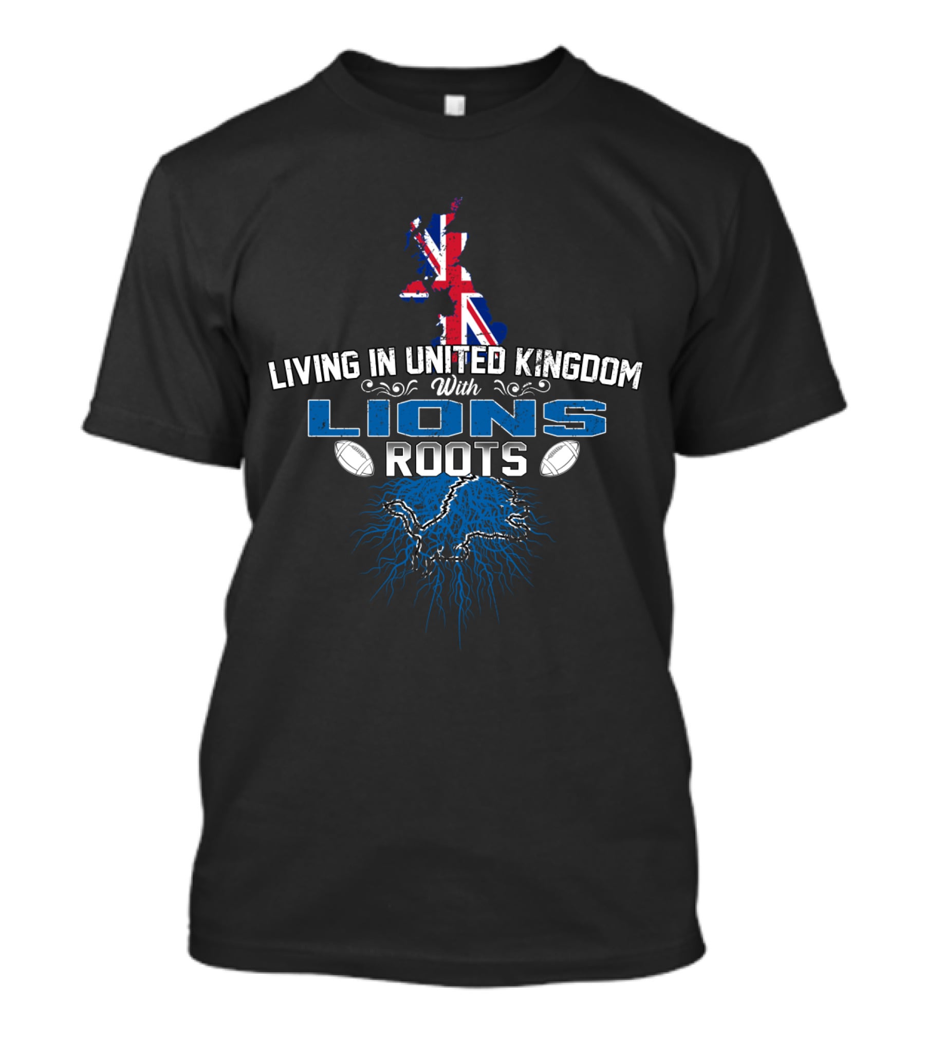 Living In United Kingdom With Lions Rugby Heritage T-Shirt