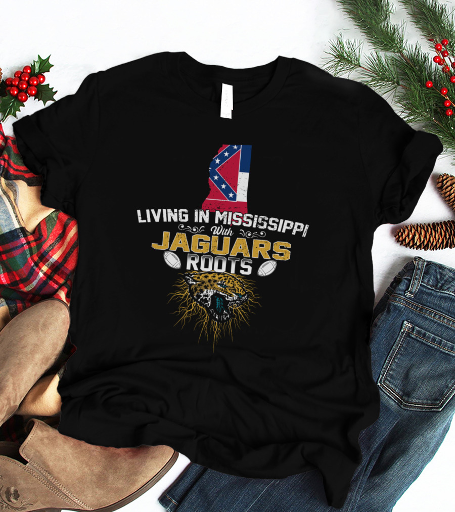 Mississippi Residence With Jaguars Heritage And Football Symbols T-Shirt