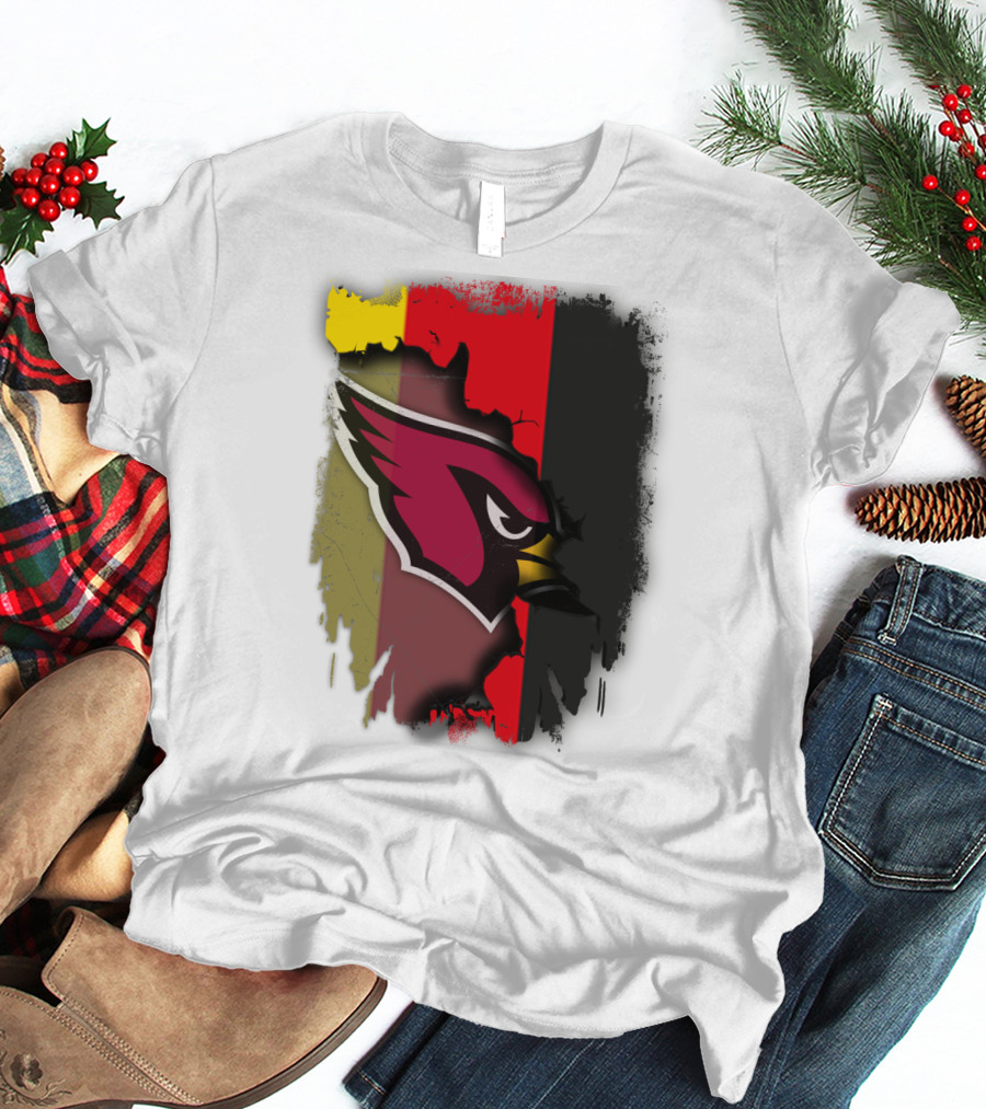 Germany Flag Colors With Cardinals T-Shirt