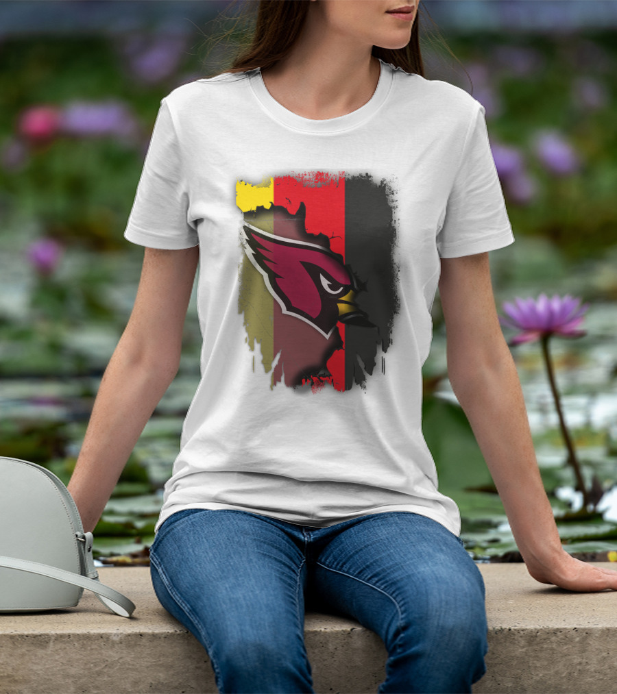 Germany Flag Colors With Cardinals T-Shirt