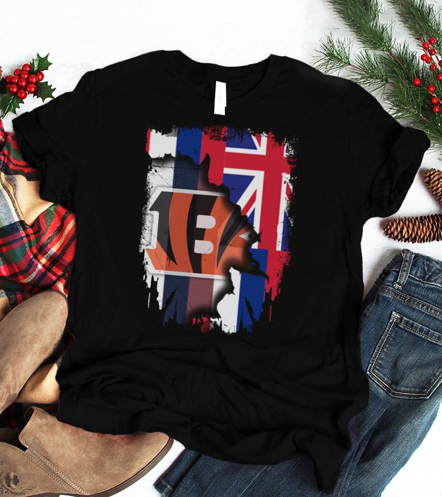 Together Hawaii Bengals Union Flag Fusion T-Shirt