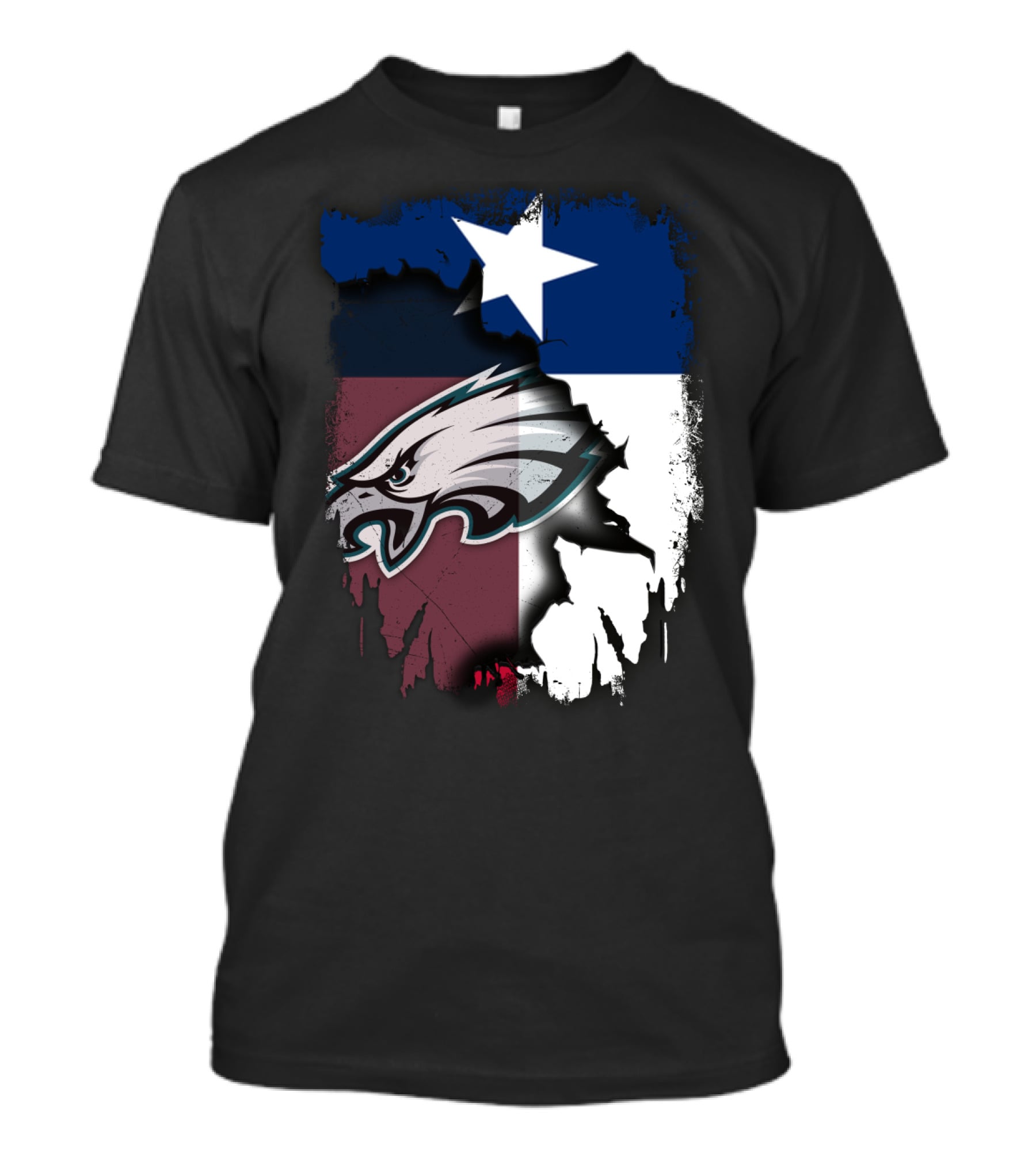 Together Texas Philadelphia Eagles Lone Star Pride T-Shirt