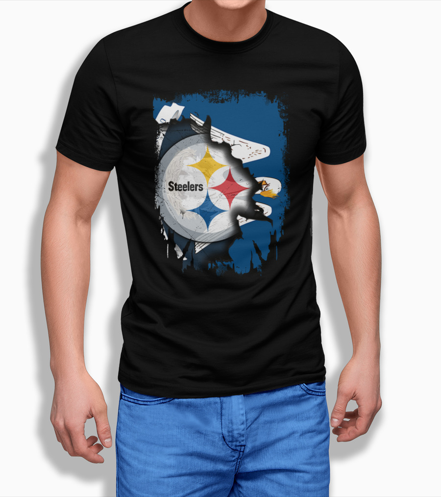 Steelers With Louisiana Spirit Eagles T-Shirt