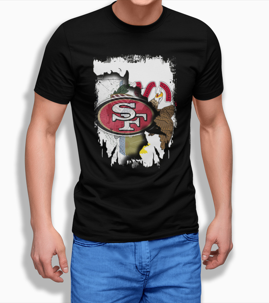 San Francisco 49ers Illinois State Pride Unity T-Shirt