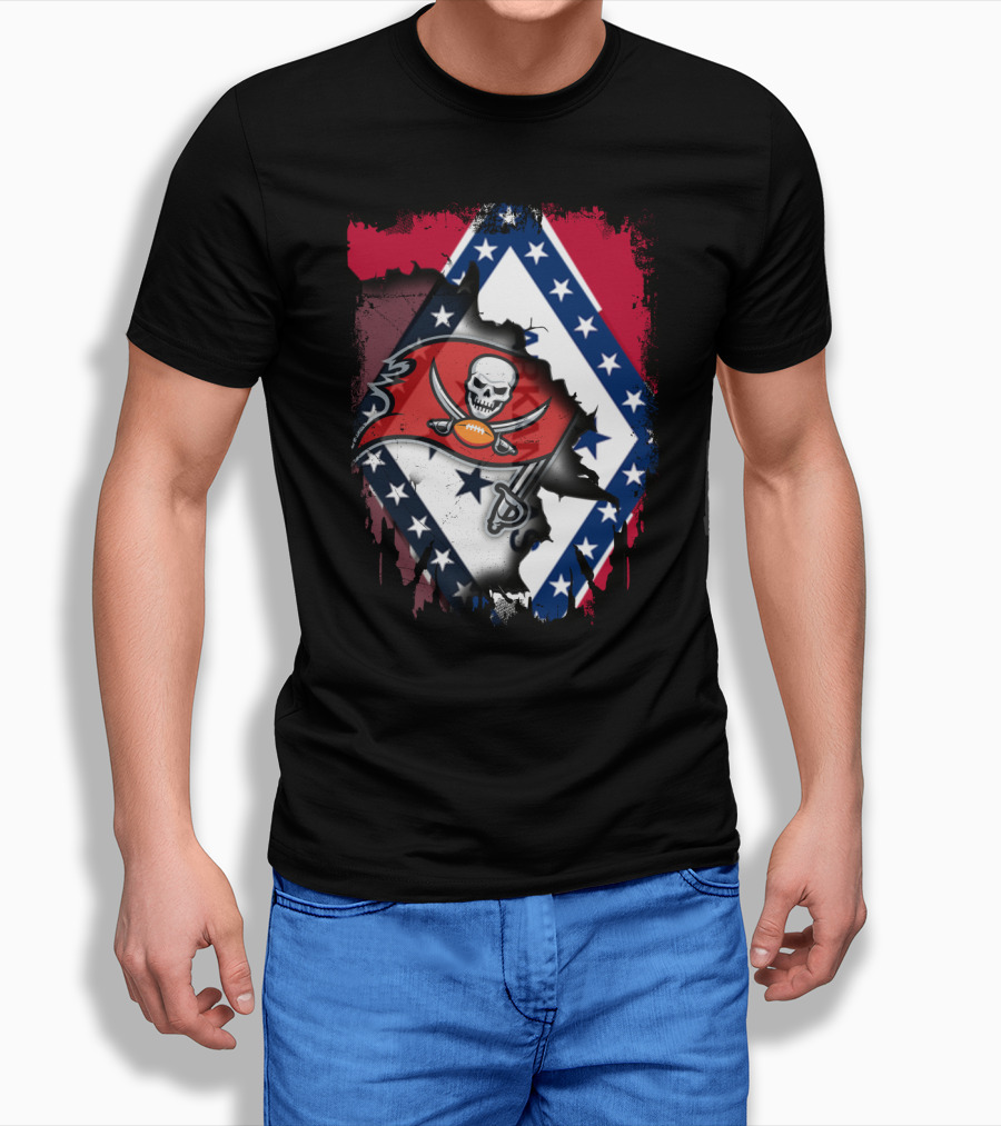 Arkansas Pride Meets Buccaneers Legacy T-Shirt