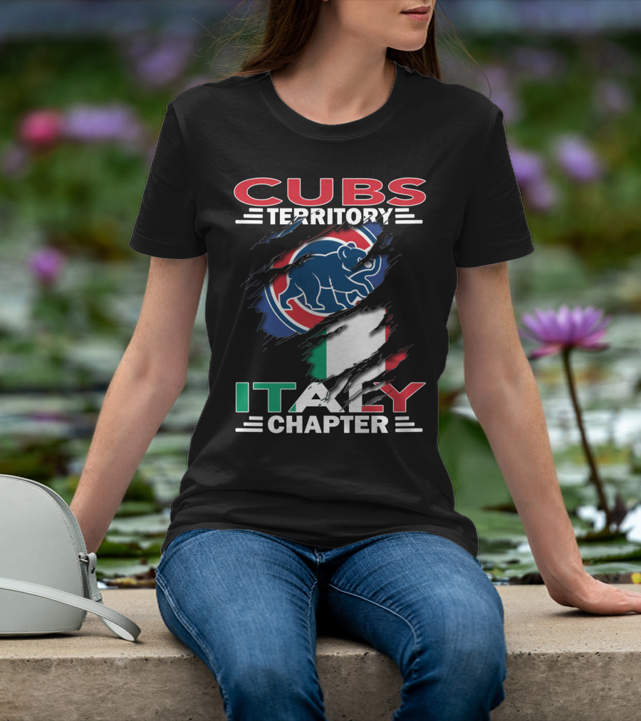Cubs Territory Italy Chapter Flag And Bear T-Shirt