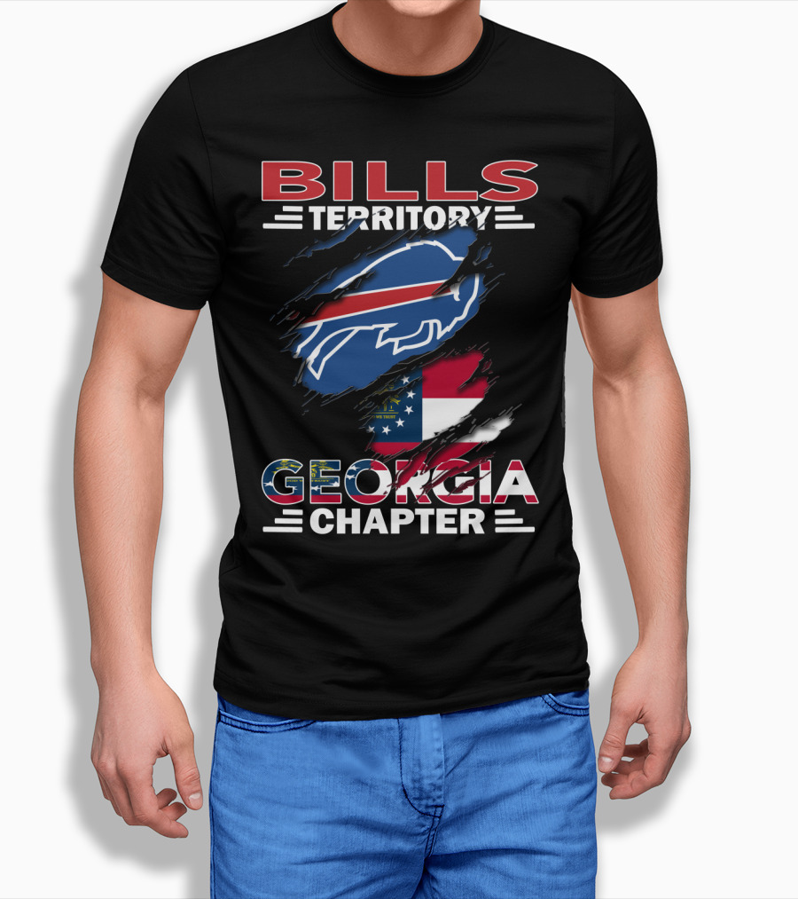 Bills Territory Georgia Chapter Buffalo Flag Sports T-Shirt