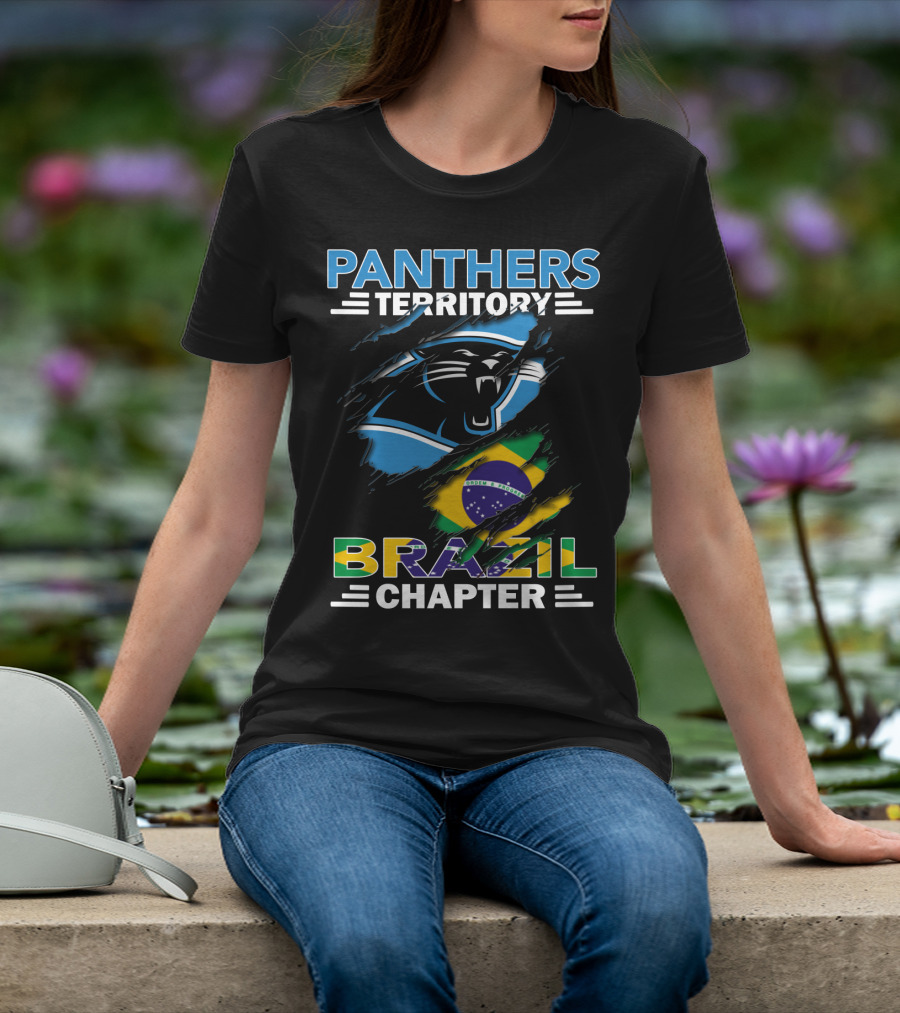 Panthers Territory Brazil Chapter Flag And Panther T-Shirt