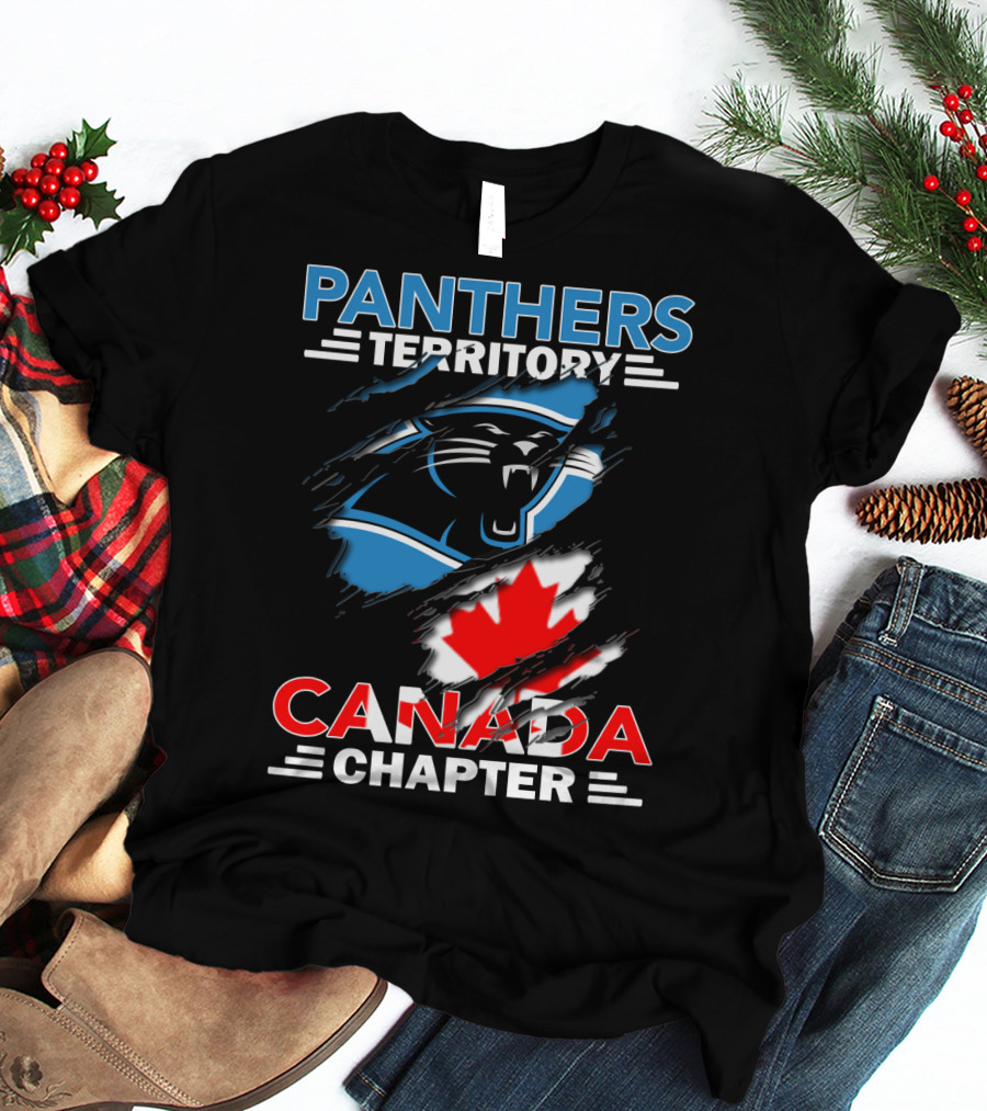 Panthers Territory Canada Chapter Canadian Flag Logo Integration T-Shirt
