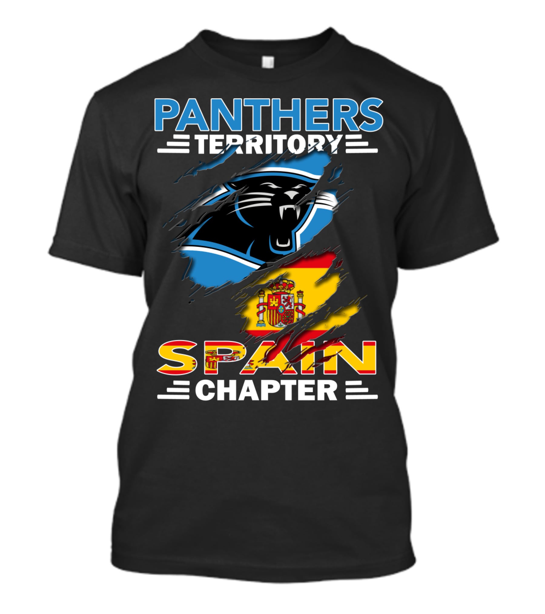 Panthers Territory Spain Chapter Flag T-Shirt