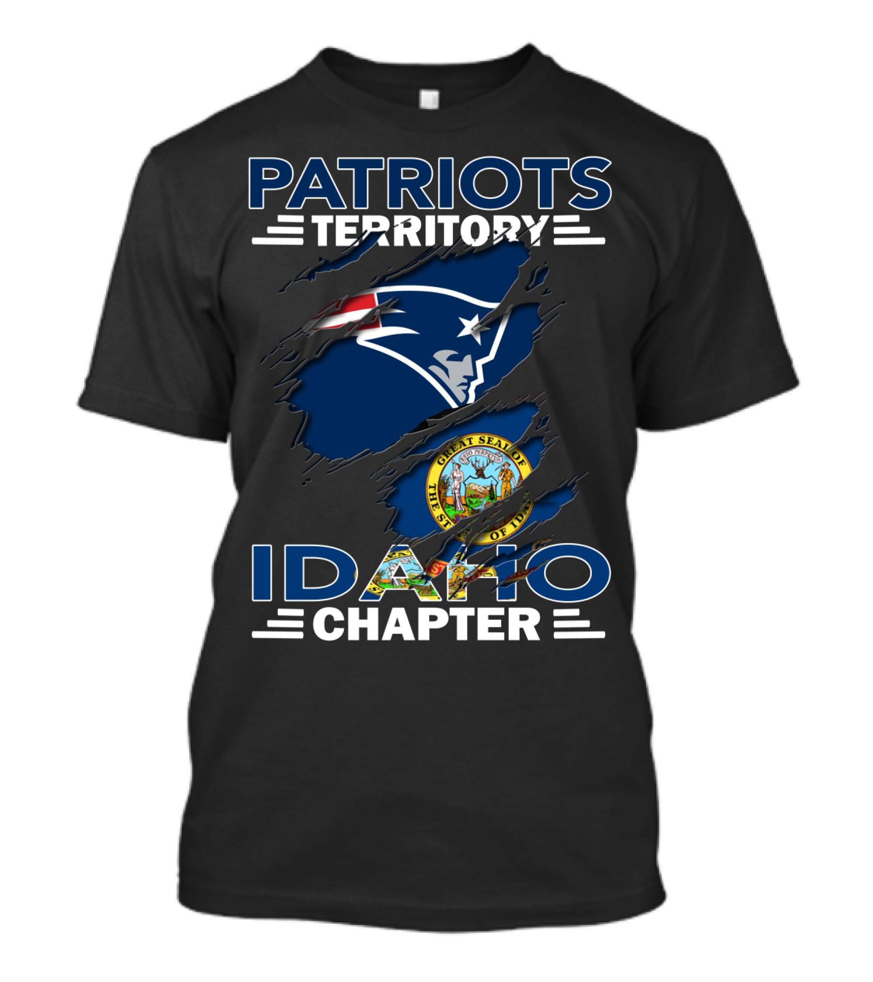 PATRIOTS TERRITORY IDAHO CHAPTER GREAT SEAL OF THE STATE OF IDAHO T-Shirt