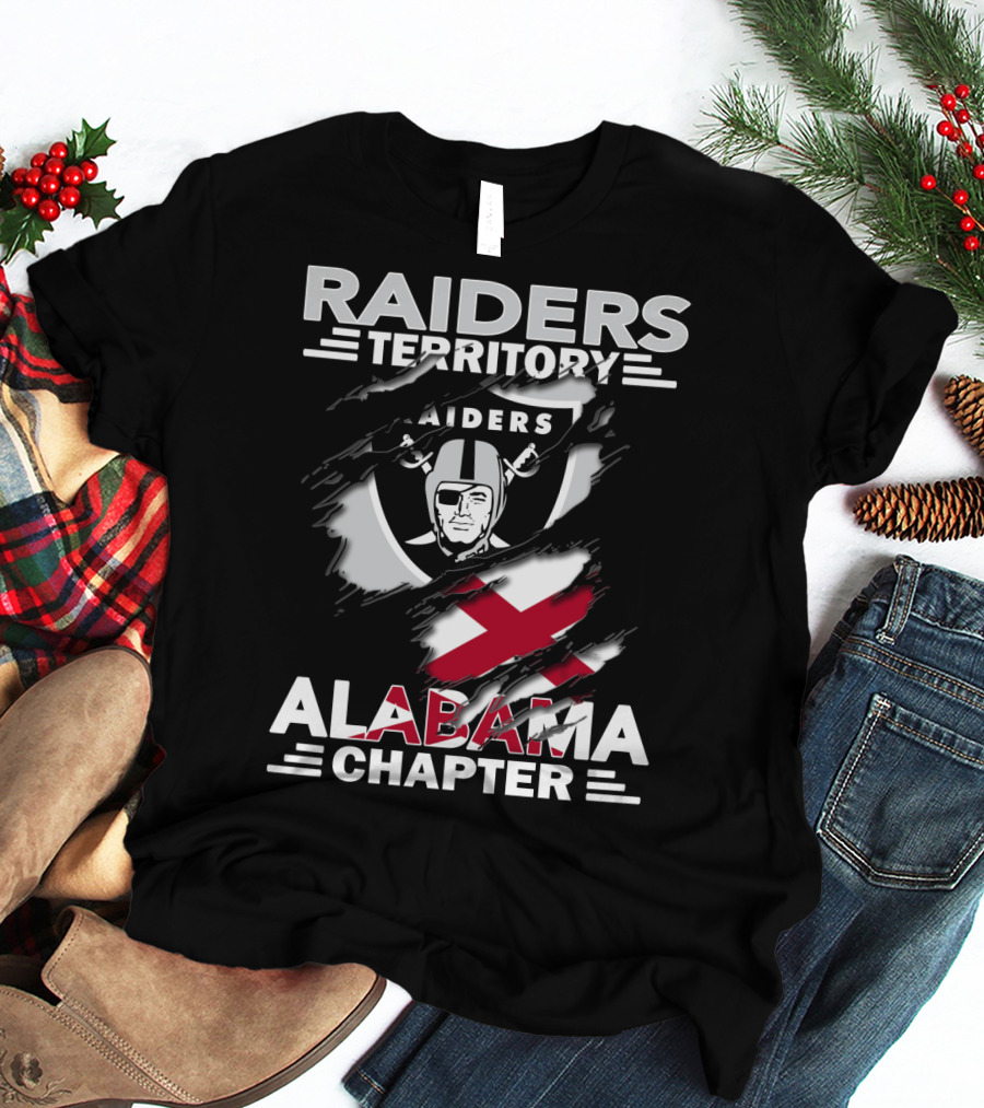 RAIDERS TERRITORY ALABAMA CHAPTER NFL FOOTBALL FAN GEAR T-Shirt