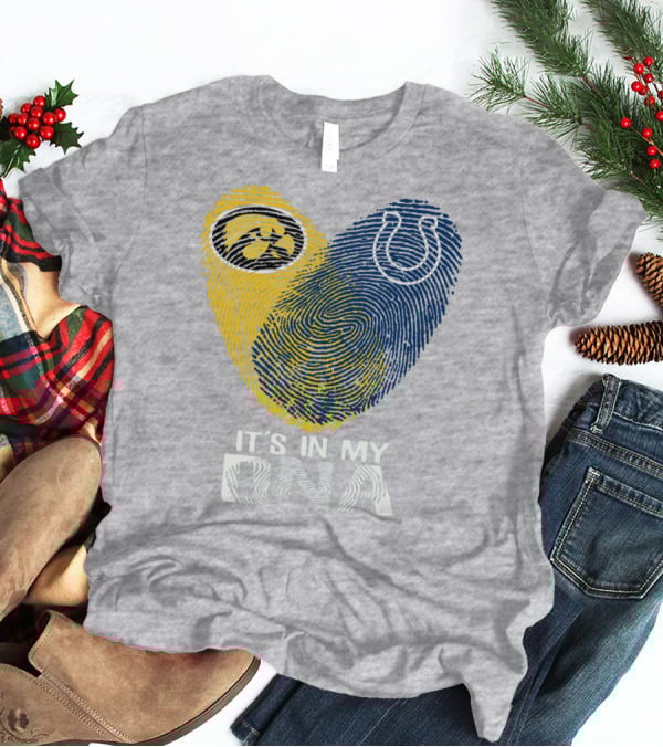 Indianapolis Colts Iowa Hawkeyes It's In My Dna T-Shirt