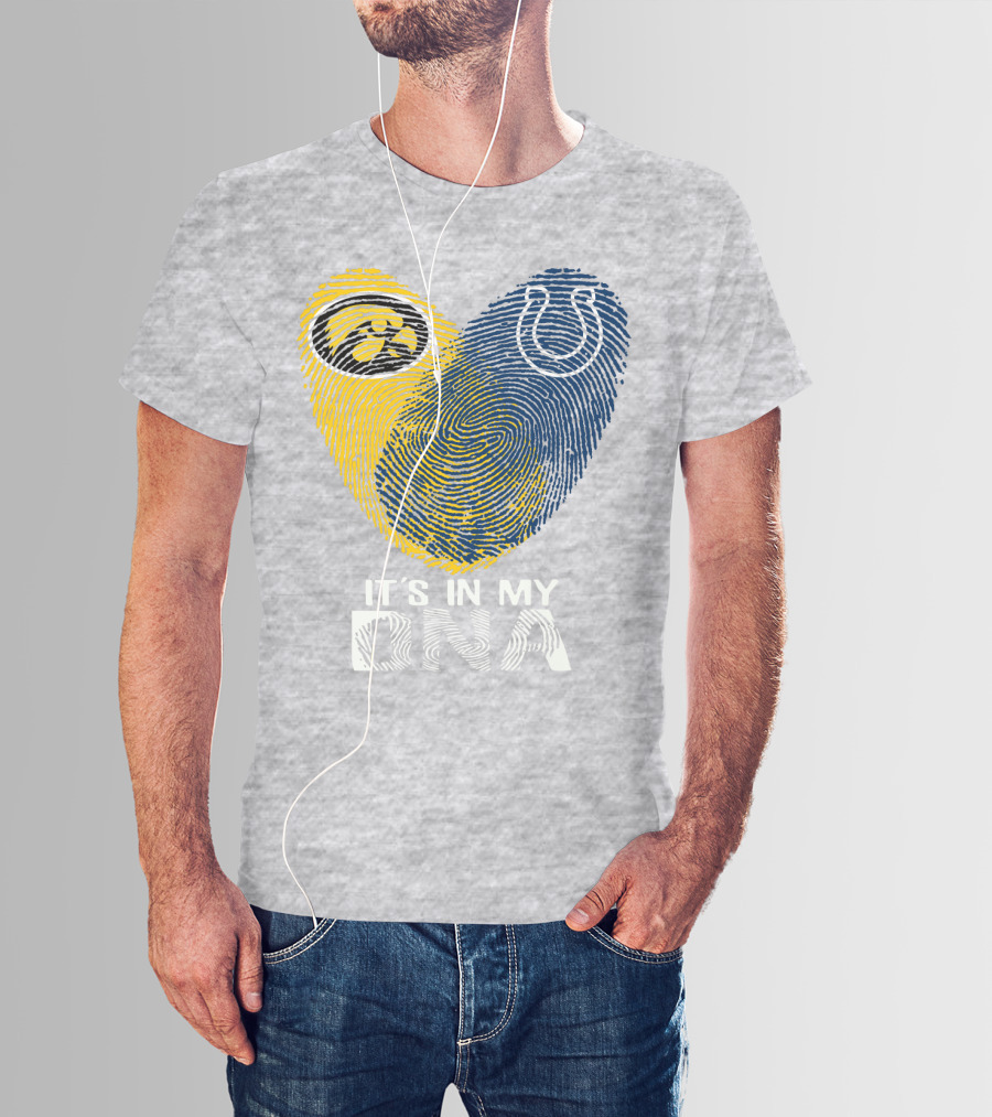 Indianapolis Colts Iowa Hawkeyes It's In My Dna T-Shirt