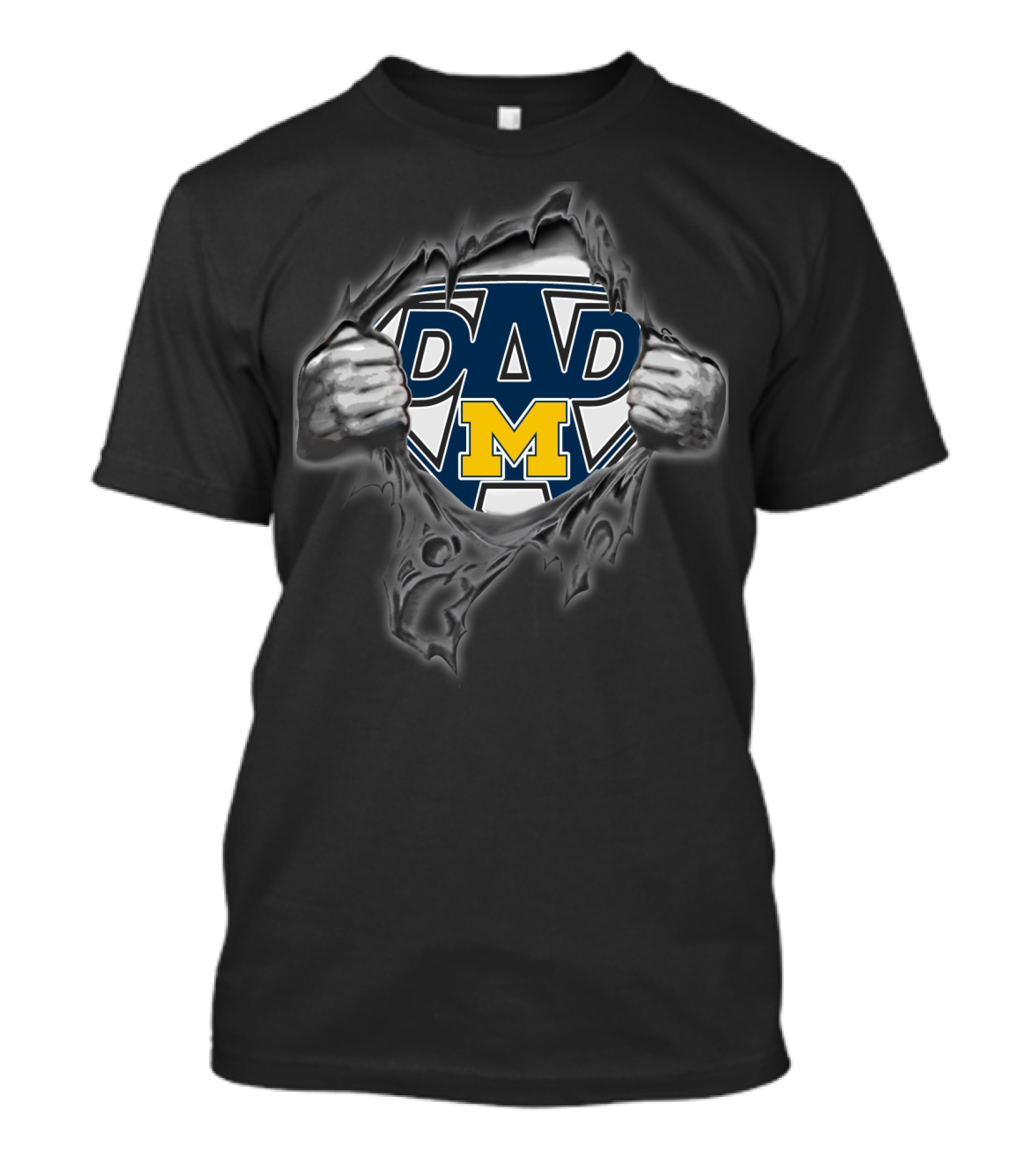 University Of Michigan Super Dad Wolverines T-Shirt