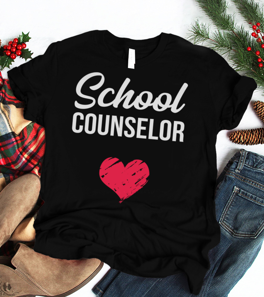 School Counselor Heart T-Shirt