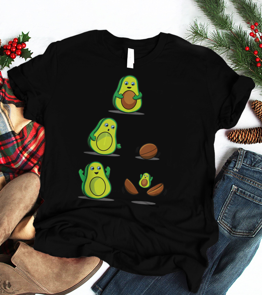 Avocado Mom Pregnancy Mamacado Cute Expecting Fruit Family Gag T-Shirt