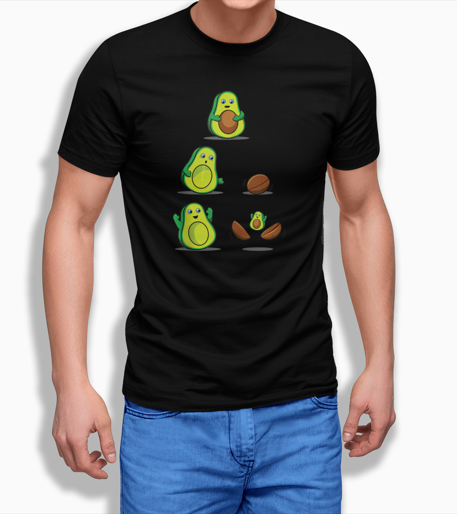 Avocado Mom Pregnancy Mamacado Cute Expecting Fruit Family Gag T-Shirt