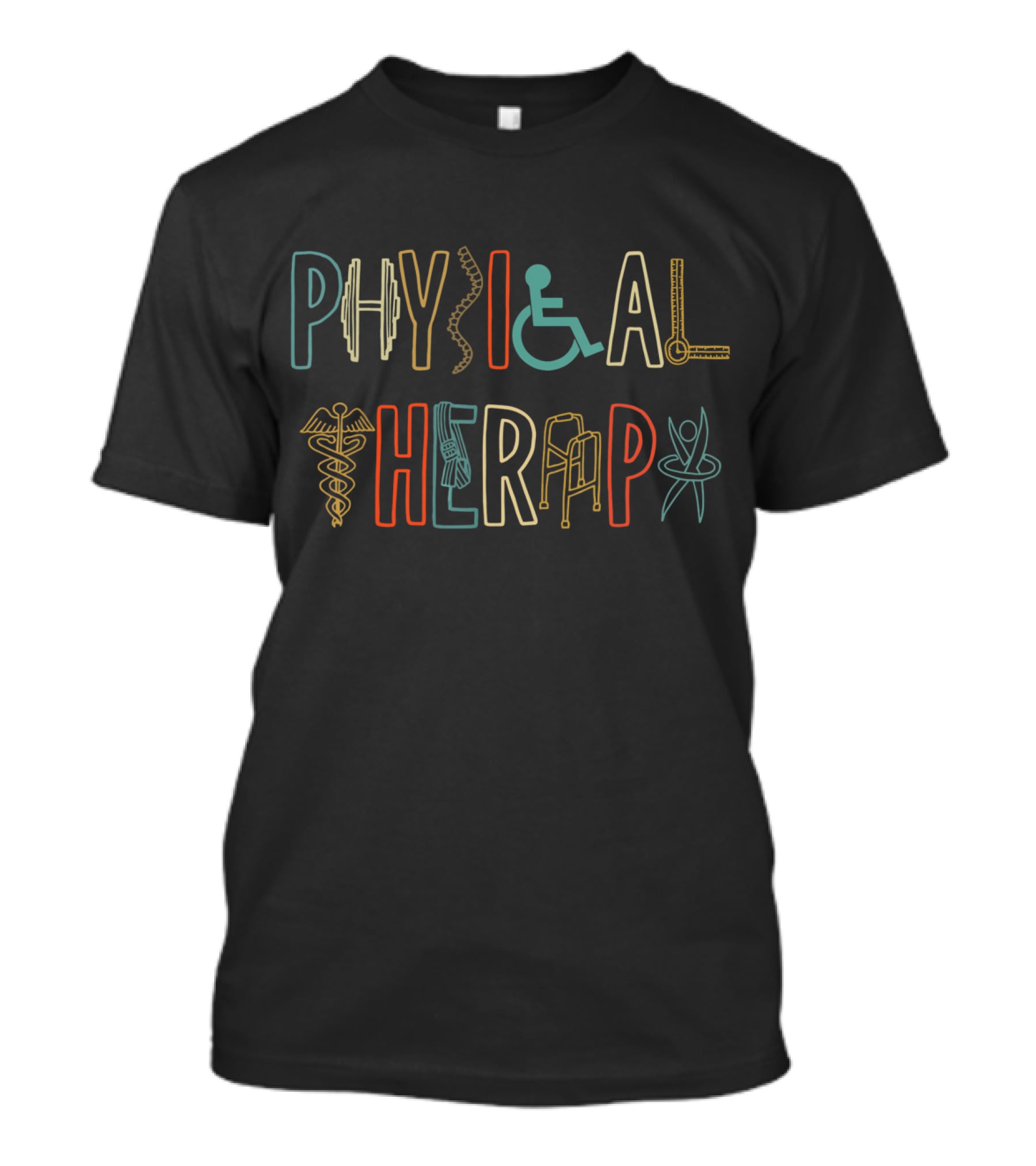 Physical Therapy Therapist Symbolic Iconography T-Shirt