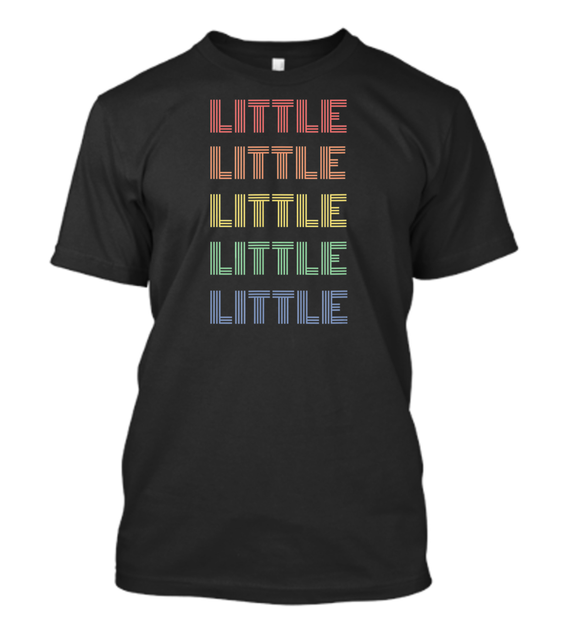 Little Little Little Little Little Rainbow Stripes T-Shirt