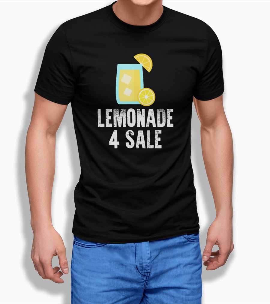 Lemonade 4 Sale Cool Iced Drink with Lemon Slices T-Shirt