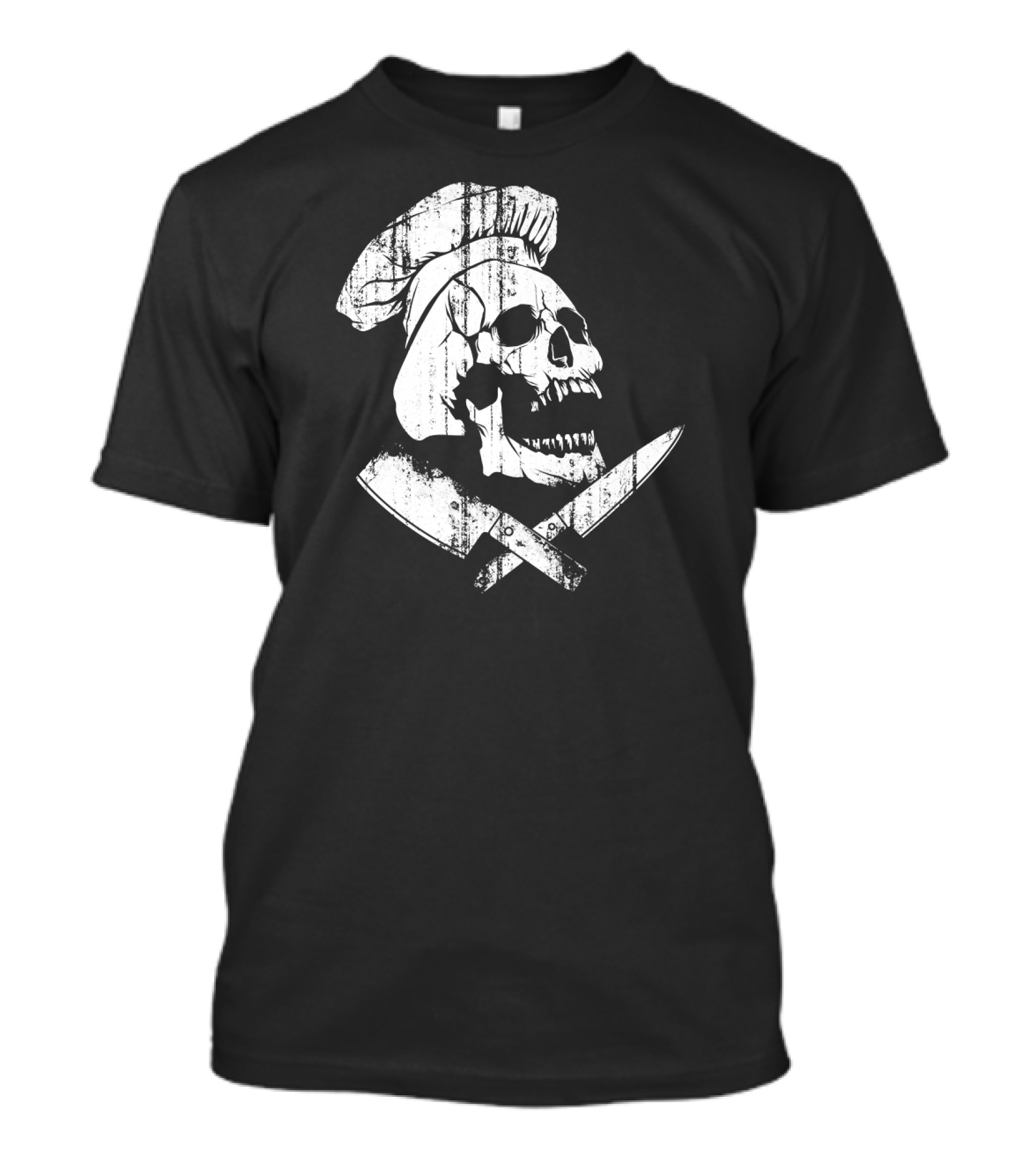 Culinary Gangster Cooking Master Chef Skull With Crossed Knives T-Shirt