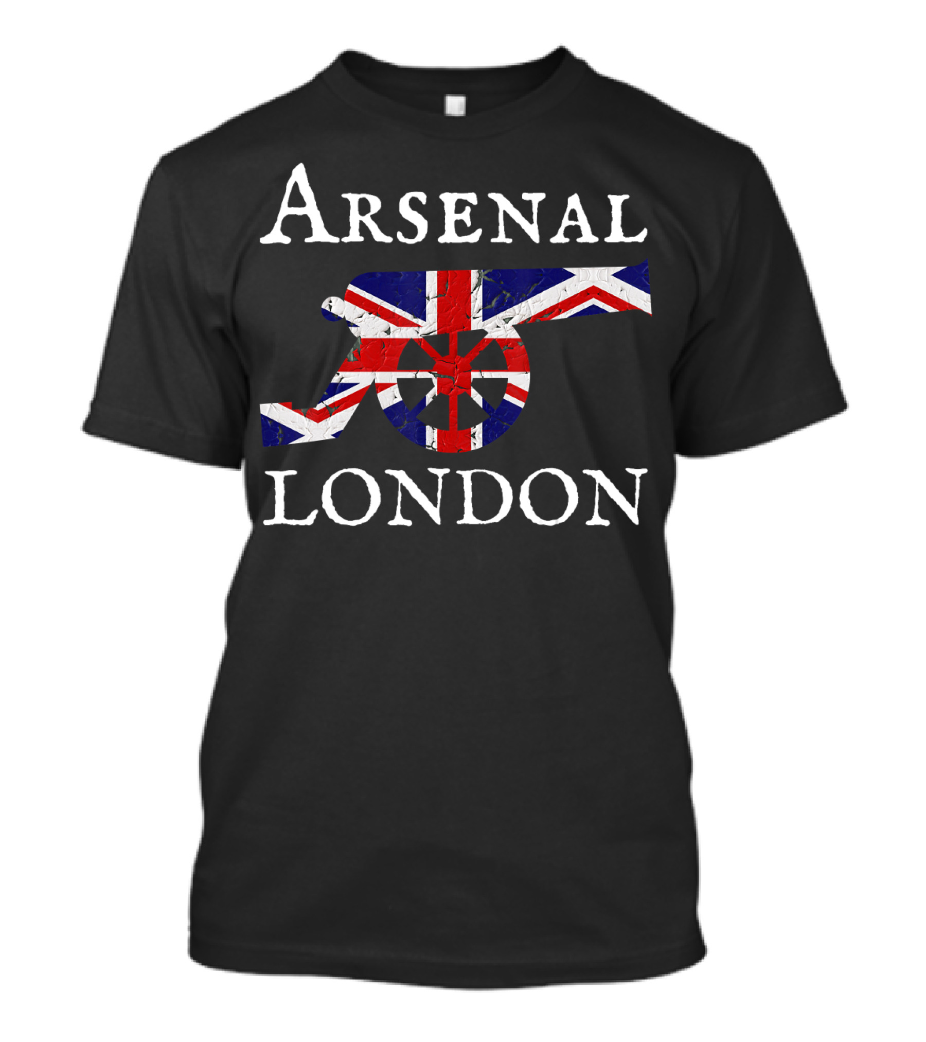 Arsenal London Union Jack Cannon Soccer Jersey T-Shirt