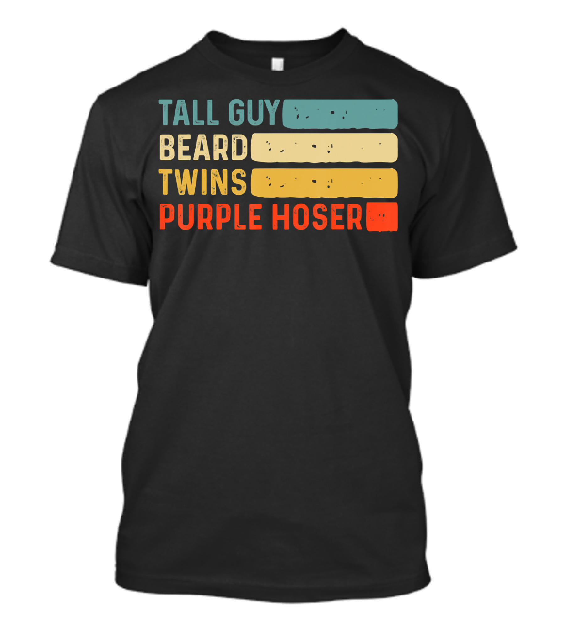 Tall Guy Beard Twins Purple Hoser Tee Fans T-Shirt
