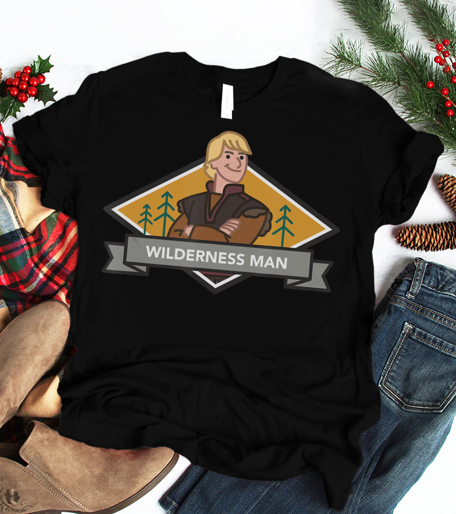 Disney Frozen 2 Kristoff Wilderness Man Forest Badge T-Shirt