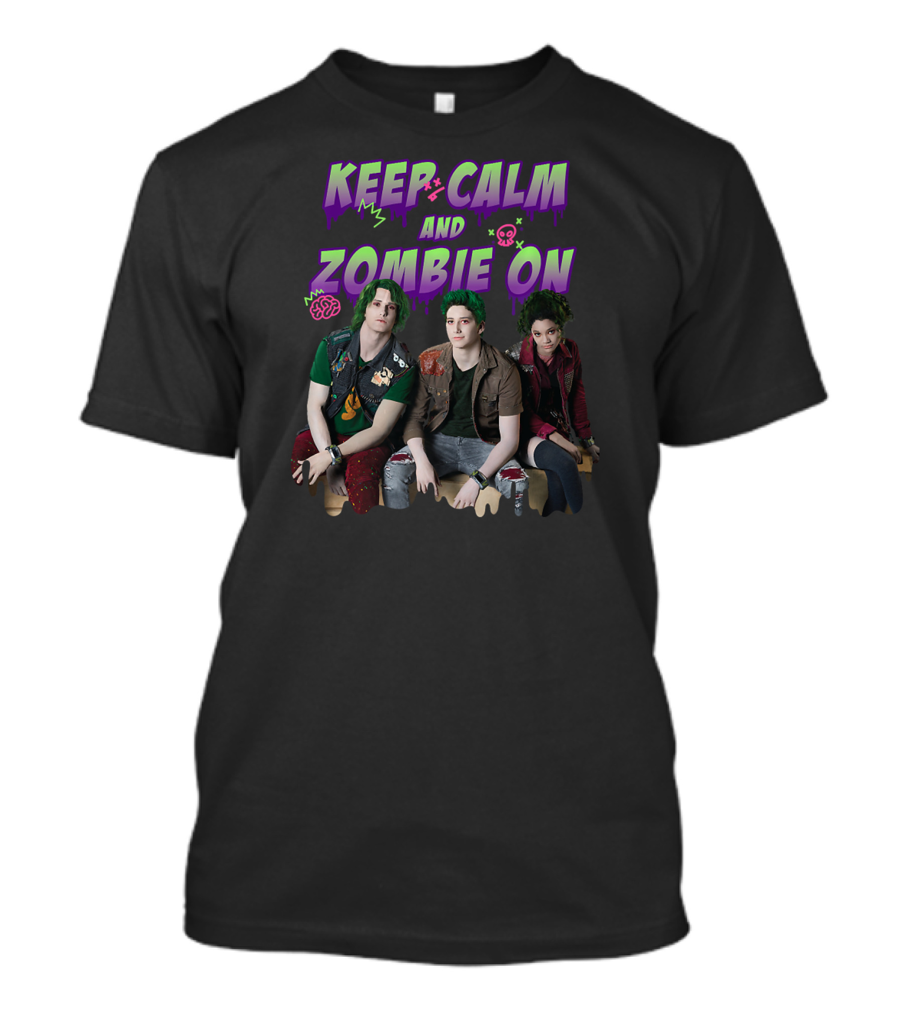 Keep Calm And Zombie On Disney Channel Zombies 2 T-Shirt
