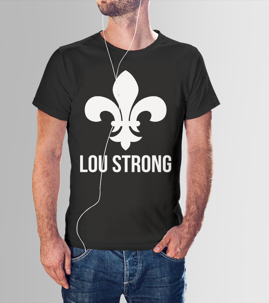LOU STRONG Fleur-de-Lis T-Shirt