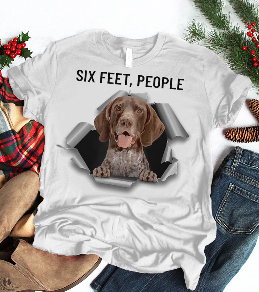 SIX FEET PEOPLE GERMAN SHEPHERD POINTER TORN RIPPER T-Shirt