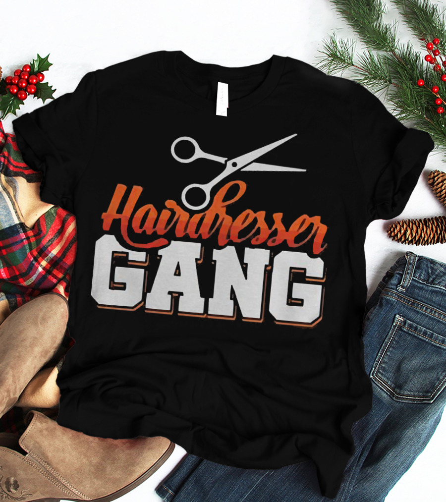 Hairdresser Gang Scissors T-Shirt
