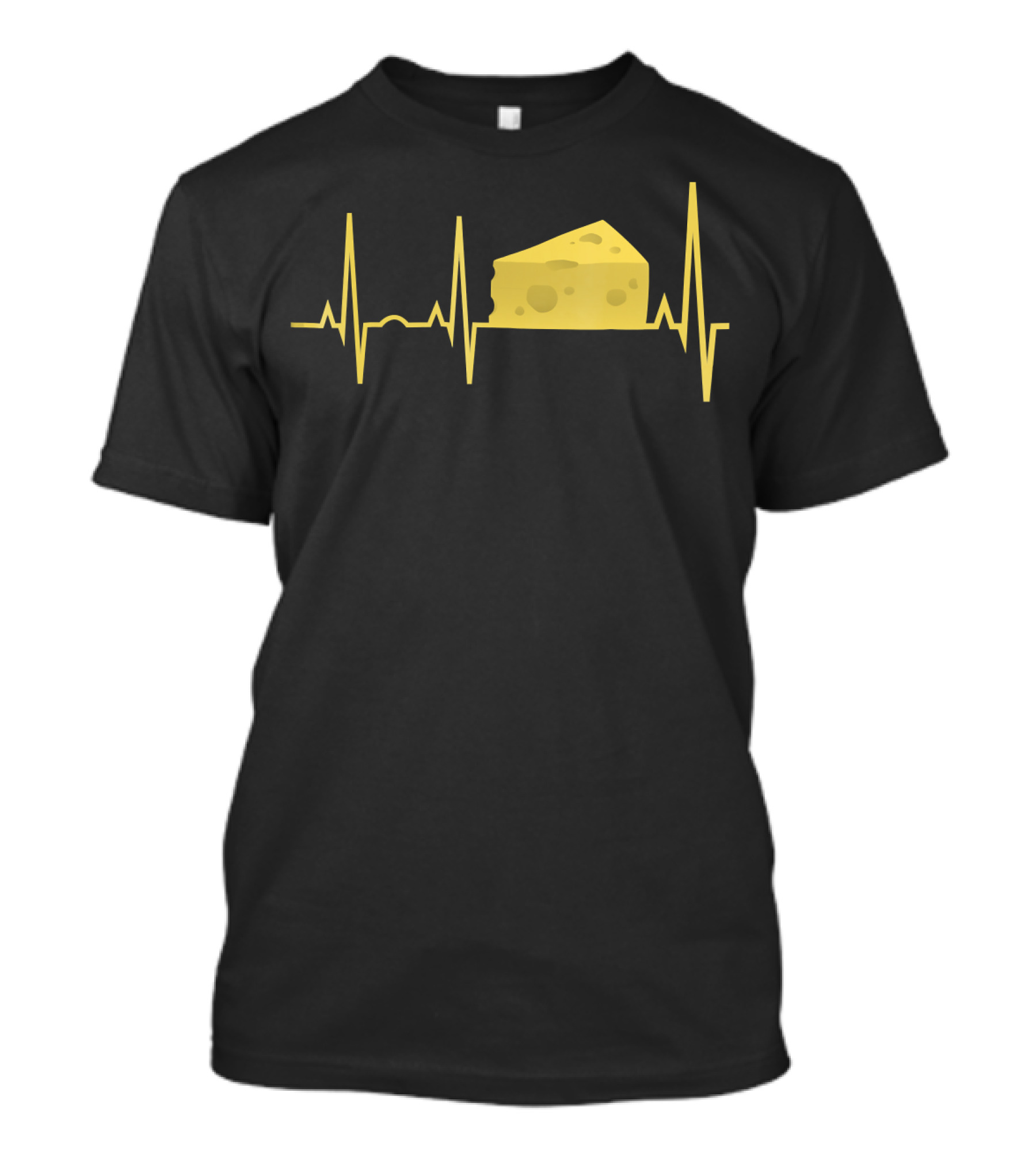Funny Cheese Heartbeat Cheese Lover T-Shirt