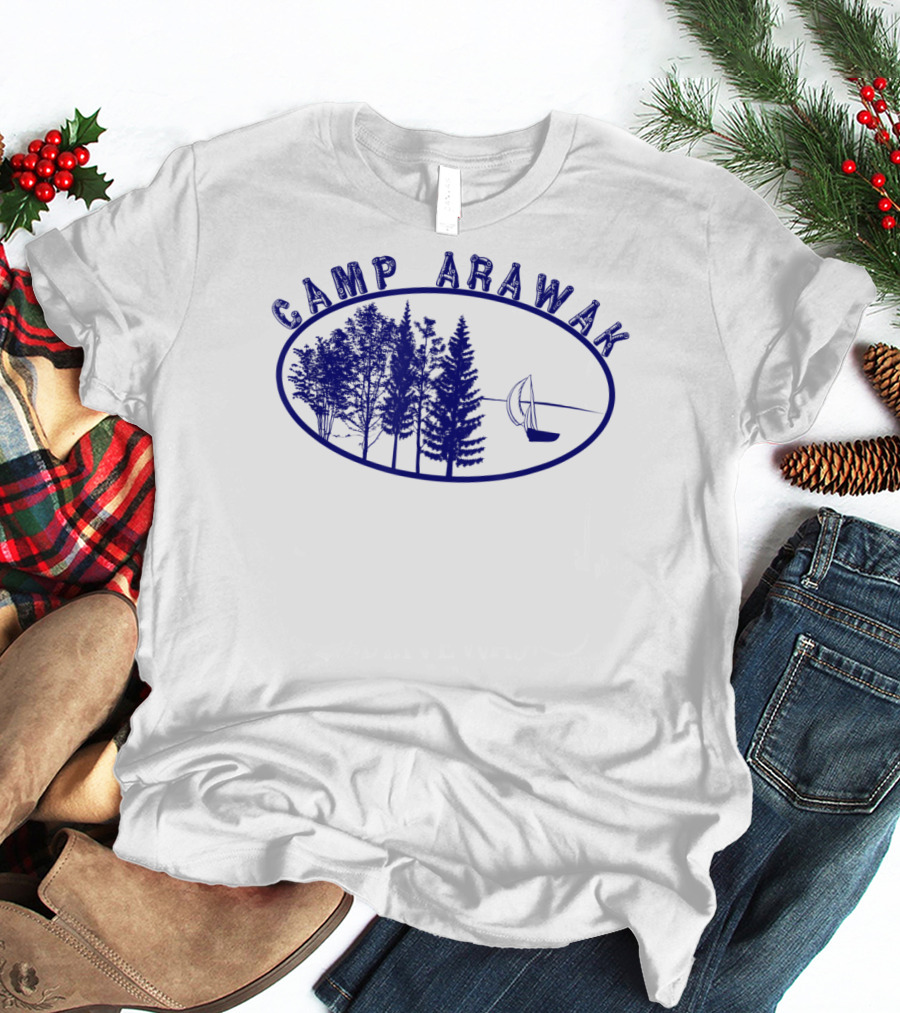 Camp Arawak Forest And Sailboat Vintage T-Shirt