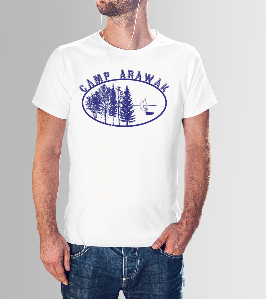 Camp Arawak Forest And Sailboat Vintage T-Shirt