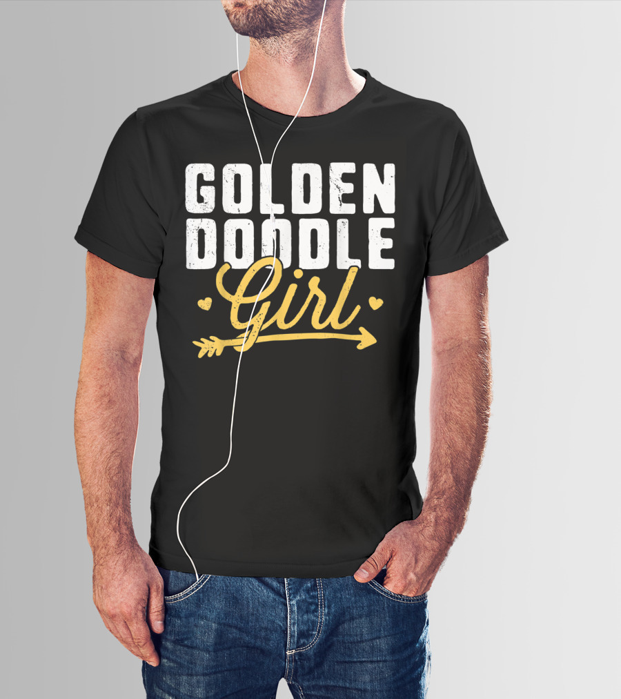 GOLDENDOODLE GIRL HEARTS AND ARROW T-Shirt