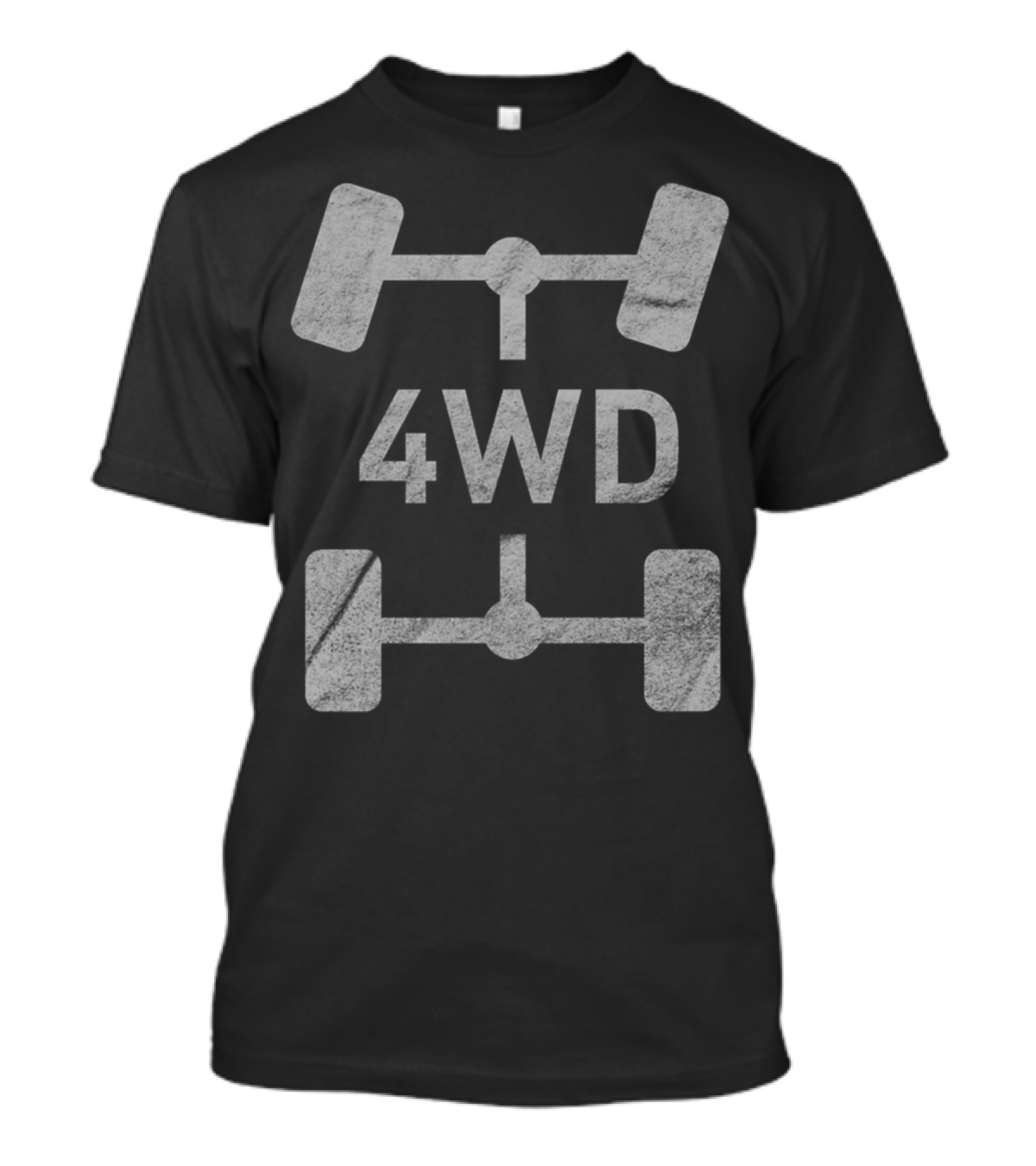 4Wd Offroad Overland 4X4 Drivetrain Diagram T-Shirt
