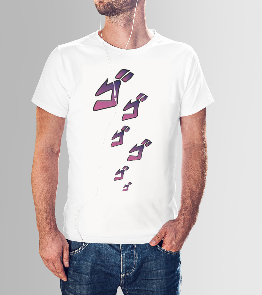 Jojos'ss Classic Adventures's Arts Bizarres's Iconic Katakana Action Symbols T-Shirt