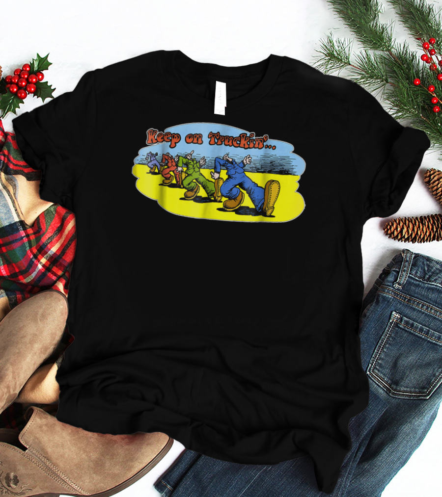 Keep On Truckin' Vintage Style 70s T-Shirt