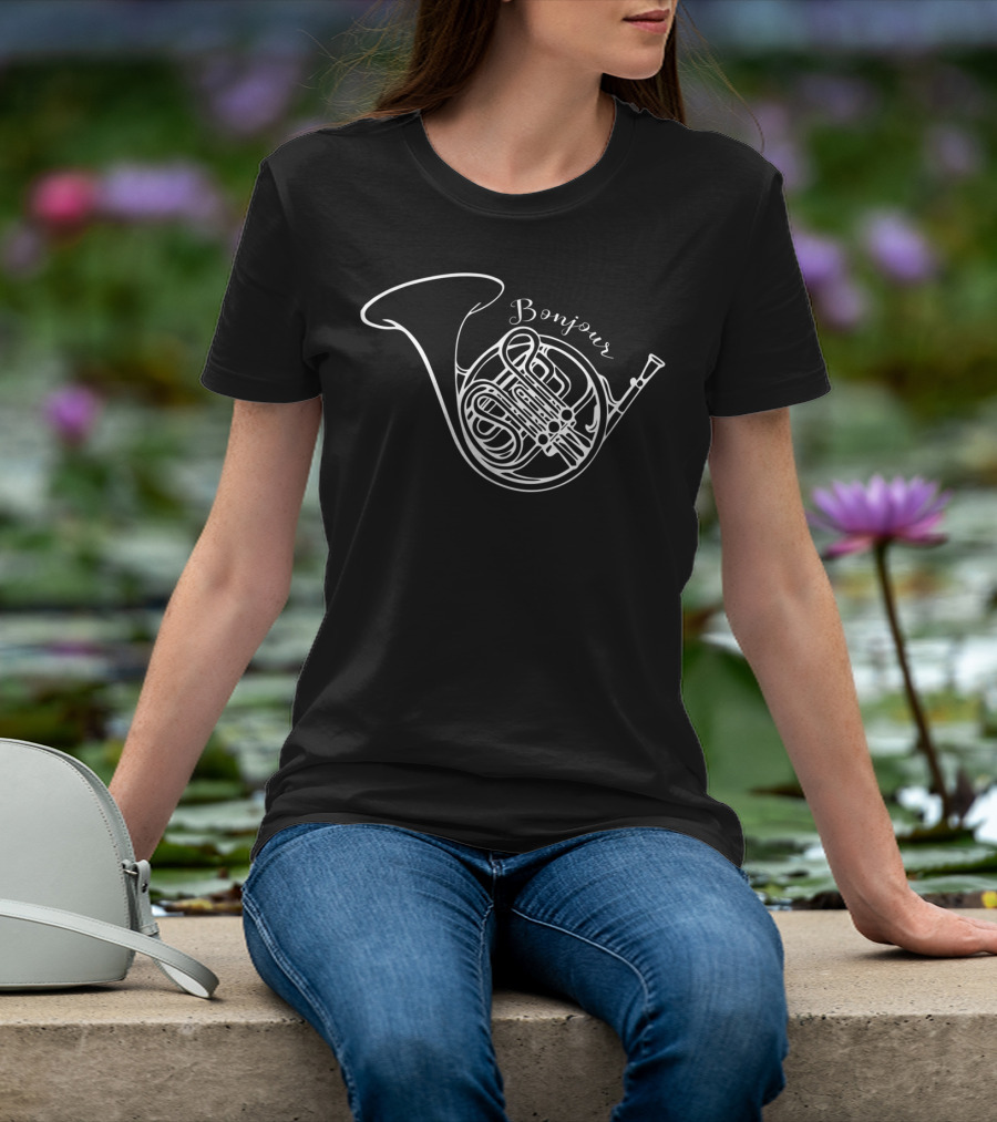 Bonjour French Horn Music Classic Brass T-Shirt