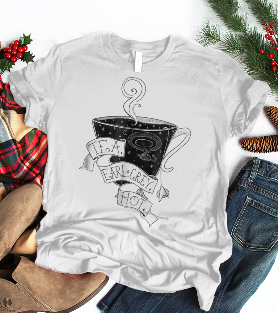 T.F.A. Earl Grey Hot Star Trek Next Generation Tea Cup T-Shirt