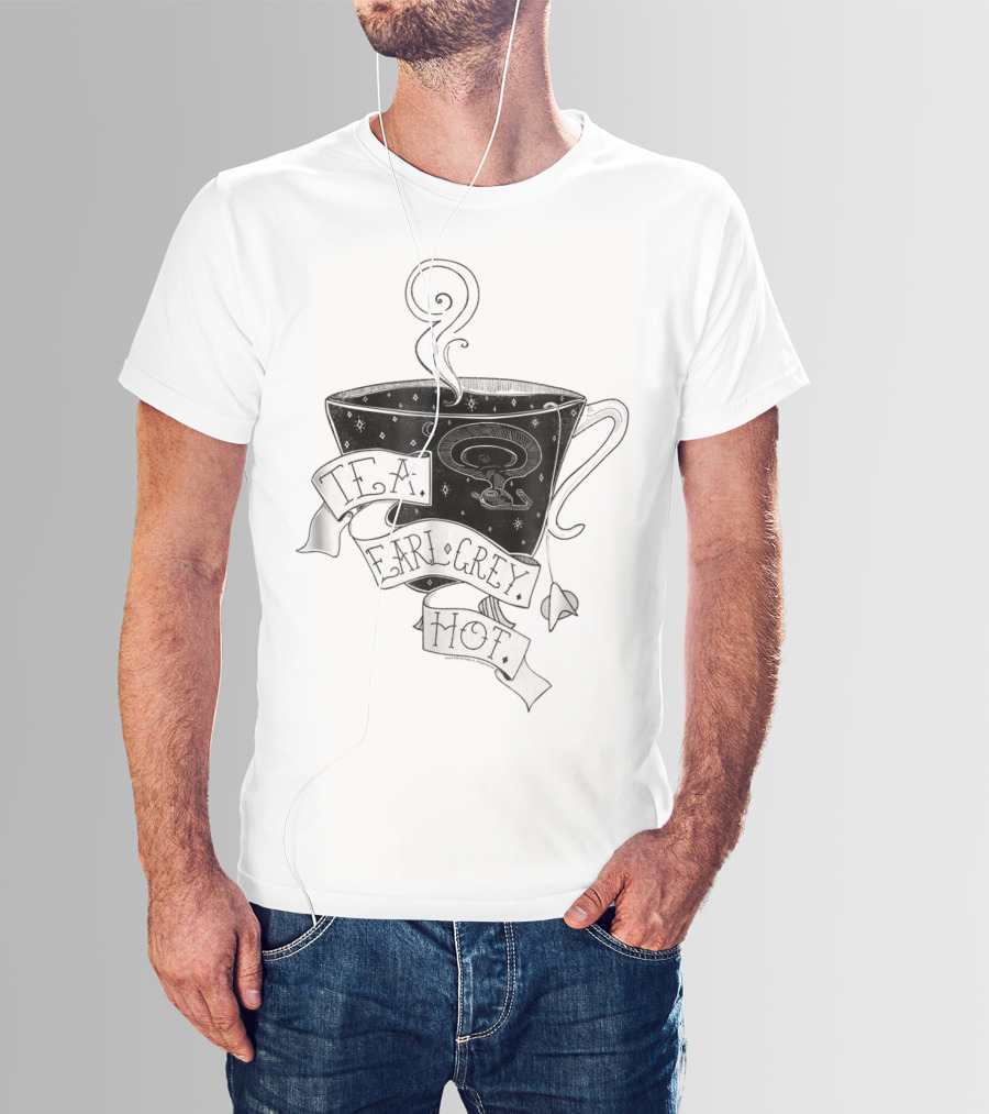 T.F.A. Earl Grey Hot Star Trek Next Generation Tea Cup T-Shirt