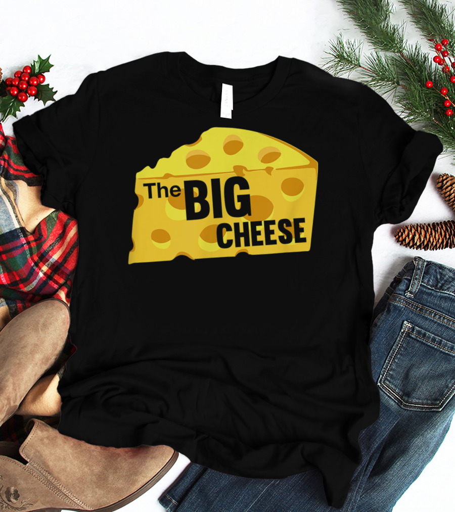 The Big Cheese Emphasizing A Large Yellow Wedge T-Shirt