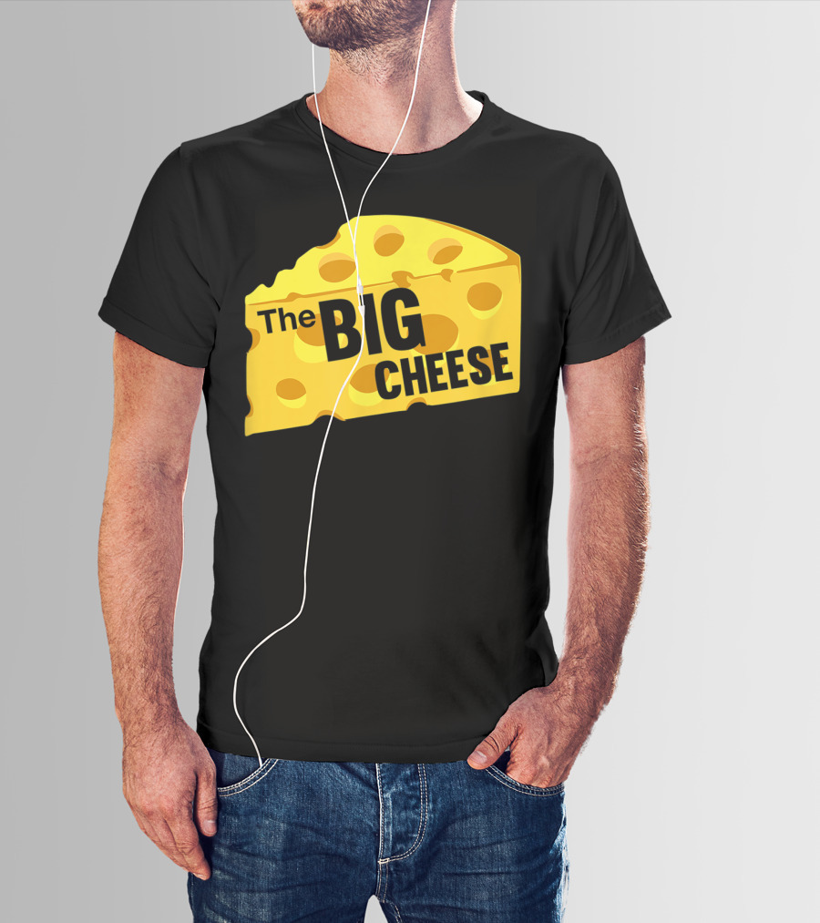 The Big Cheese Emphasizing A Large Yellow Wedge T-Shirt