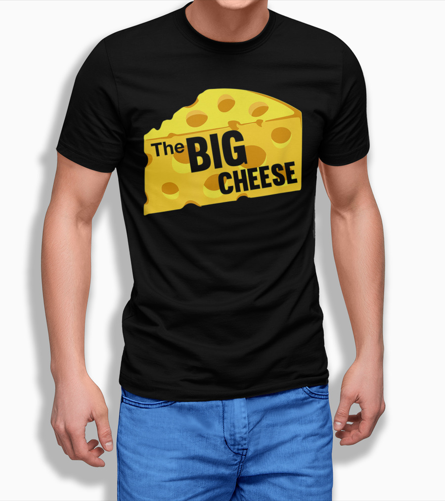 The Big Cheese Emphasizing A Large Yellow Wedge T-Shirt